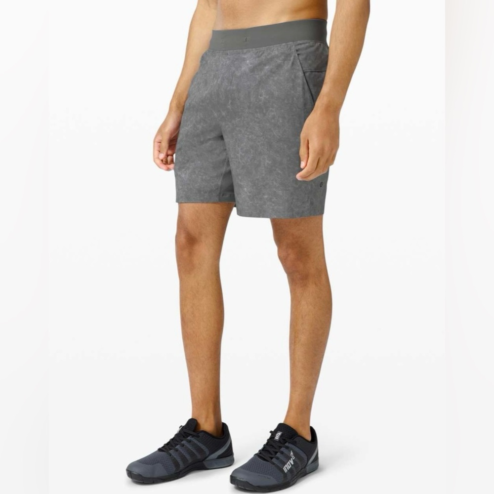 Lululemon T.H.E. Short 7” *Linerless in Gravel Dust Asphalt Grey Multi